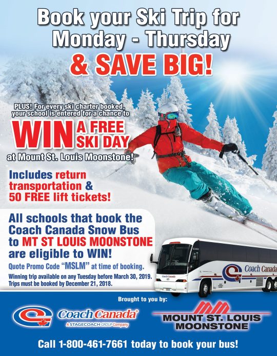 Book your School Trip by Dec 21 & WIN! - Mount St. Louis Moonstone