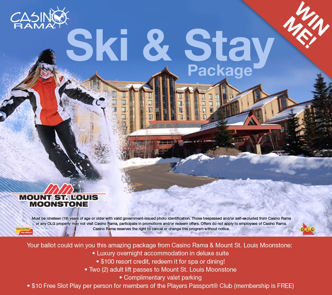 WIN a Ski & Stay Package to Casino Rama at Toronto Snow Show - Mount St. Louis Moonstone